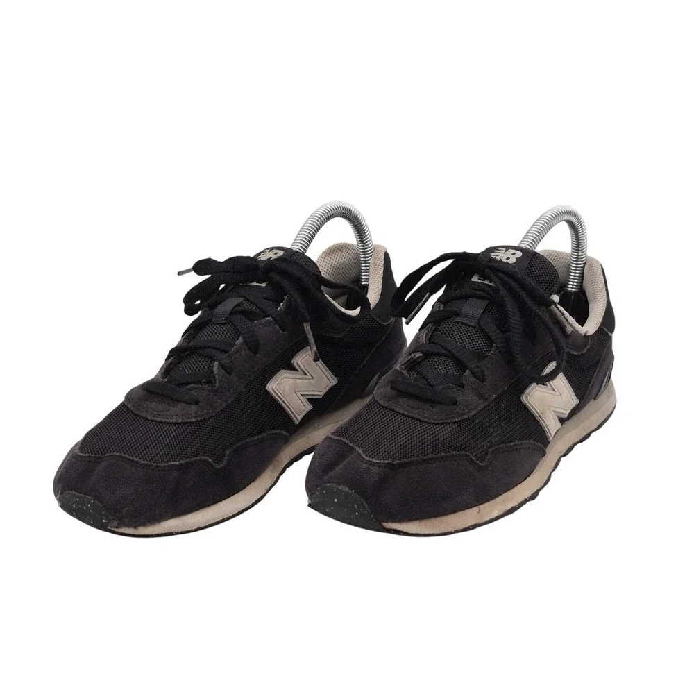 New Balance 515 Shoes Boys Size 5 Black Suede Mesh Running Sneakers GC515BLK
